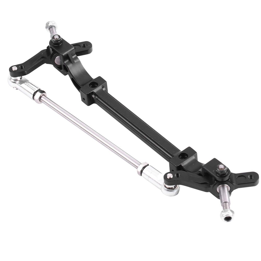 HERCHR RC Straight Front Steer Axle, Aluminium Alloy Front End Steering Truck Wheel Axle for Tamiya1/14 RC Tractor