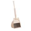 Fenteer Mini Broom with Dustpan, Children Sweeping House Cleaning Toy Set, Little Housekeeping Helper Set for Girls Age 3-6, Light Yellow view 1