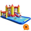 COSTWAY Inflatable Water Slide Castle Kids Bounce House Indoor & Outdoor w/ 480W Blower view 1