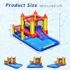 COSTWAY Inflatable Water Slide Castle Kids Bounce House Indoor & Outdoor w/ 480W Blower view 2