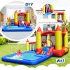 COSTWAY Inflatable Water Slide Castle Kids Bounce House Indoor & Outdoor w/ 480W Blower view 4