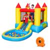 COSTWAY Inflatable Bounce House Kids Slide Jumping Castle Bouncer w/Pool and 580W Blower view 1