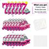 18pcs Happy 7th Birthday Roller Skating Cupcake Toppers - Girl's Roller Skating Happy Birthday Party Cupcake Toppers Decorations - 80's 90s Roller Skating Hip Hop party Favors view 3