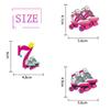 18pcs Happy 7th Birthday Roller Skating Cupcake Toppers - Girl's Roller Skating Happy Birthday Party Cupcake Toppers Decorations - 80's 90s Roller Skating Hip Hop party Favors view 4