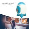 Cartoon Piggy Bank, Space Themed Piggy Bank Toys for Kids, Large Capacity Money Saving Box Money Saver Piggy Bank Toys with Sticker & Key for Boys Girls Room Decor ( 1) view 3