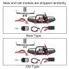 HERCHR Metal Front Bumper with LED Light RC Winch Aluminum Bumper Mount Mount with LED Light Remote Controller Receiver for Traxas TRX4 RC Car Crawler Upgrade Part view 4
