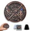 UD Unique Roulette Dice Mechanical Dice Spinner DND Steampunk Metal Dragons D and D Dice Set with TRPG DND Dice 7-in-1 Spinner Metal D&D Dice Set Role Playing Games Players DM Game Masters view 1