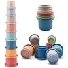 Cosaway Baby Stacking Nesting Cups Toys for Baby 6 to 12 Months, Montessori Toys for Toddler Gifts 1 2 3 Year Old view 1