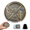 UD Unique Roulette Dice Mechanical Dice Spinner DND Steampunk Metal Dragons D and D Dice Set with TRPG DND Dice 7-in-1 Spinner Metal D&D Dice Set Role Playing Games Players DM Game Masters view 1