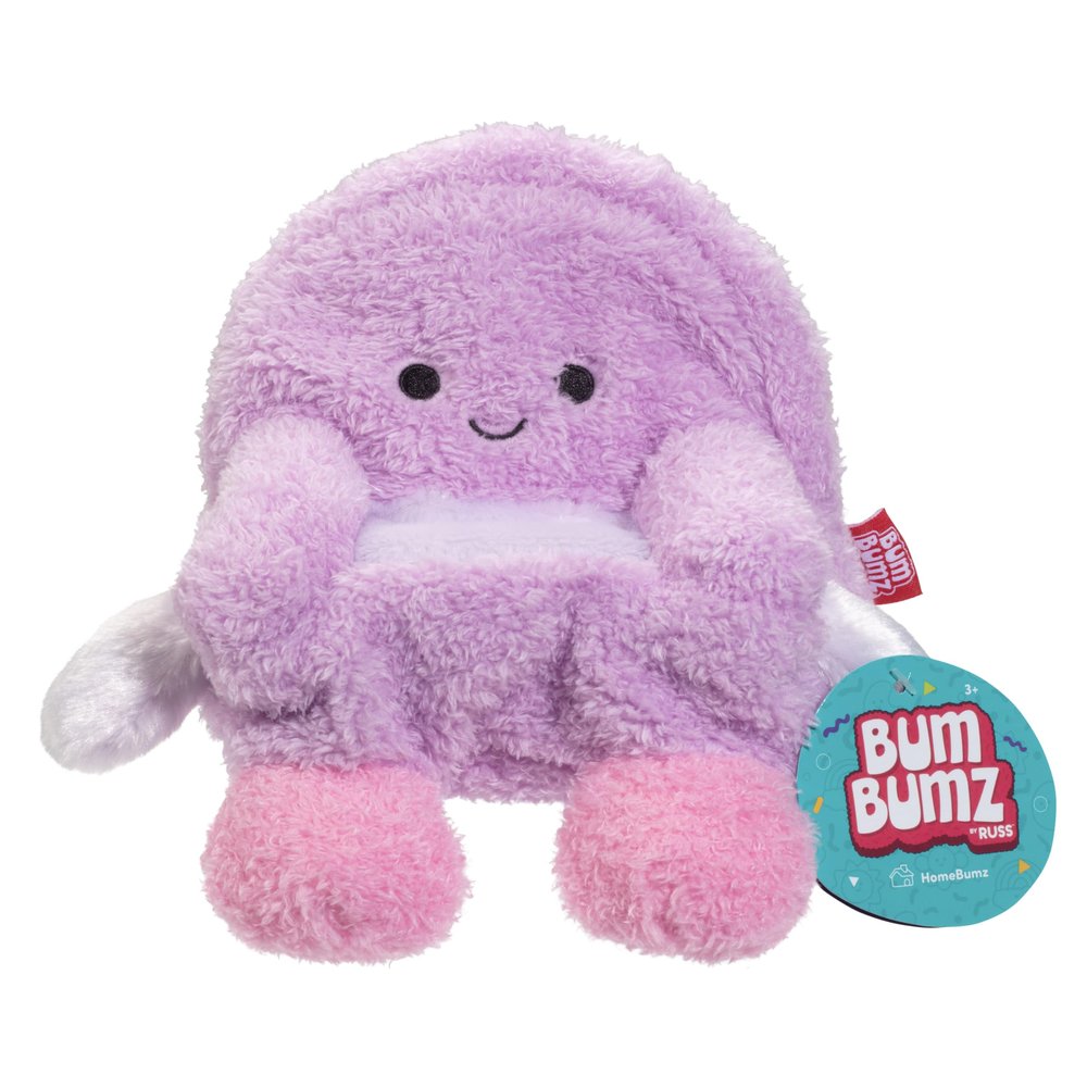 BumBumz Large 7.5 Inch Pink Chair Weighted Sensory Plush - Officially Licensed - Collectible Soft, Fuzzy, Cute Emotional Support Stuffed Animal Toy - Gift for Kids, Boys & Girls