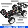 QIYHBVR Remote Control Car 1:16 Scale 45Km/h RC Drift Car for Adults, 2.4Ghz 4WD High Speed Drift Truck with 2 Batteries Shock Absorbing Shock Resistant Rechargeable RC Rally Truck view 4