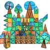 76-Piece Dinosaur Magnetic Tiles; Animal Magnet Tile Gift; Stem Building Set, Preschool, Kindergarten, Toddler Toy for Boys Girls Kids Age 3 4 5 6 7 + view 1