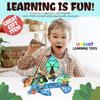 76-Piece Dinosaur Magnetic Tiles; Animal Magnet Tile Gift; Stem Building Set, Preschool, Kindergarten, Toddler Toy for Boys Girls Kids Age 3 4 5 6 7 + view 2