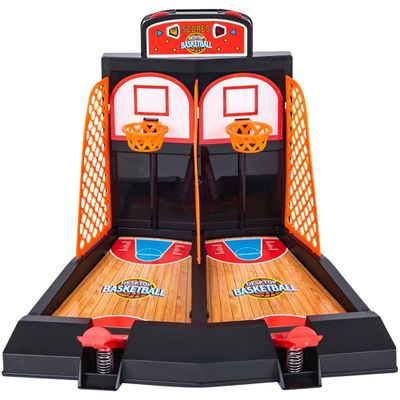 Forest & Twelfth Desktop Mini Basketball Sports Game Set Basketball Mini Arcade Game, Tabletop Basketball Hoop for Office and Home, Arcade Gaming Experience - Includes 6 Mini Basketballs