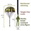 NUTTY TOYS Army Parachute Toys for Kids - Tangle Free Outdoor Flying Parachute Men, Best Small Outside Toys, 4 5 6 7 8 9 10 11 12 Year Old, Best Valentines Gift 2026, Unique Boy Easter Basket Stuffers view 3