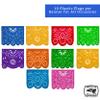 Mexican Party Banners (2 Pack with 10 Multicolor Plastic Flags per Banner) + Mexican Piata (Large 36 Inches) - Papel Picado Banner - Large Pinata view 3
