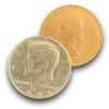 Ted's Sterling Magic Hopping Halves Sun and Moon, Half Dollar and English Penny Coin Trick (Non-expanded Shell) view 2