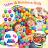 Hovenlay Ball Pit Balls Phthalate Free BPA Free Crush Proof Plastic - 7 Bright Colors in Reusable Play Toys for Kids with Storage Bag view 4