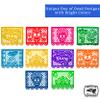 Mexican Party Banners (5 Pack - 10 Plastic Flag Designs per banner) + Mexican Piata (Large 32 Inches) - Papel Picado Banner - Large Pinata view 3