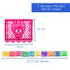 Mexican Party Banners (5 Pack - 10 Plastic Flag Designs per banner) + Mexican Piata (Large 32 Inches) - Papel Picado Banner - Large Pinata view 4