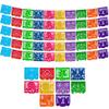Mexican Party Banners (5 Pack - 10 Plastic Flag Designs per banner) + Mexican Piata (Large 32 Inches) - Papel Picado Banner - Large Pinata view 2