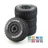Chanmoo 1/10 RC Short Course Truck Wheels and Tires with 12mm Hex 1:10 Scale Off Road Tyres for 1/10 RC Off-Road Car Traxxas TRX4 Slash Arrma Losi Tenacity Vkar 10sc Hpi RC Buggy Car 4PCS (C Tires) view 1
