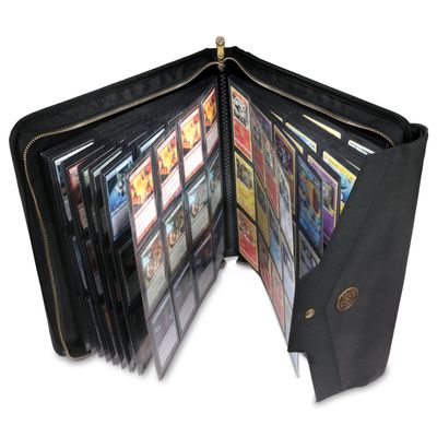 ENHANCE Trading Card Binder Album - 12 Pocket TCG Binder for 624 Cards - Side Loading Card Binder with Accessory Pocket, Premium Protective Exterior, Compatible with Pokemon, MTG, YuGiOh, Sports Cards