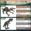 Upgraded Dinosaur Toys for Kids 3-5-7 Years Old, Remote Control Spinosaurus Toys with Indicator Light Chasing&Spray& Roar, Realistic RC Walking Dinosaur Robot Gifts Stocking Stuffers for Kids Boys view 2