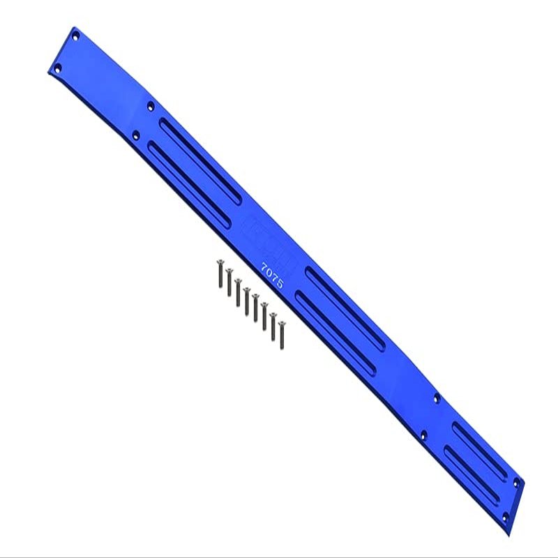 Palumma RC Chassis Armors, Aluminum Alloy Center Skid Chassis Guard Skid Plate for TRAXXAS 1/6 4WD XRT 8S-78086-4 RC Upgrade Part(Blue)