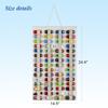 JOYMOMO Hanging Storage Organizer for Toy Cars Felt Display Case Hold Up 60 Toy Cars (Cream) view 4