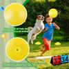Jenaai 18 Pcs Sports Kickball Set Includes Playground Ball 5 Rubber Throw Down Bases Ball Pump Scoreboard Net Bag 10 Foul Line Cones for Adults Playground Backyard Game(10 Inch,Yellow) view 4