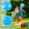Jenaai 18 Pcs Sports Kickball Set Includes Playground Ball 5 Rubber Throw Down Bases Ball Pump Scoreboard Net Bag 10 Foul Line Cones for Adults Playground Backyard Game(10 Inch,Blue) view 4