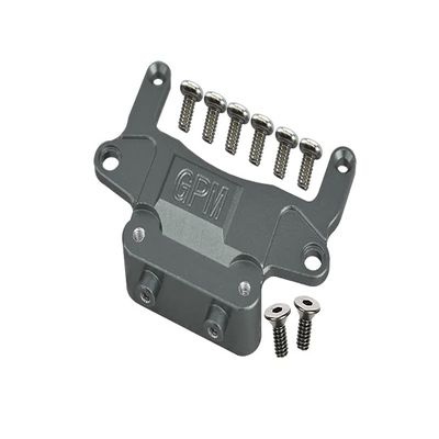 GPM Upgrades Aluminum 6061-T6 Rear Gear Box Lower Tray for 1/27 Mini Z AWD RC Car (Gray)
