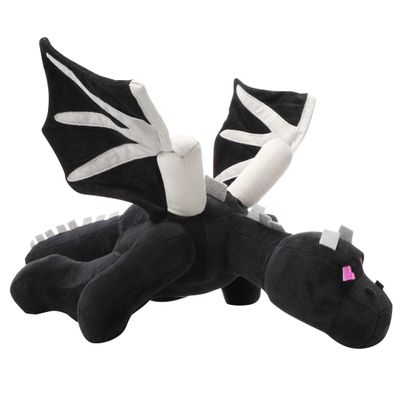 Black Dragon Plush 23.7 in 60 cm Stuffed Animal Toy Pillow Character Dolls Birthday Festival Present for Kids