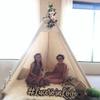 RongFa Teepee for Adults, Huge Teepee, Tent Picnic, Large Tall, Wedding Tent, 5 Sides Wide Open Front Teepee Without Door FlapsWhite view 2