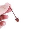 4Pcs Dollhouse Farming Tools, 1:12 Scale Miniature Rusty Metal Shovel Hoe and Pitchfork Kit Dolls House Furniture Accessories for Garden Landscape view 3