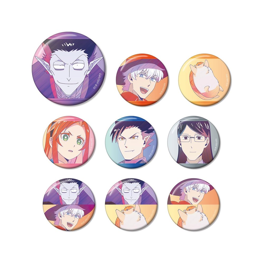 Vampire Die 2 Trading Ani Art Clear Label Tin Badge Box of 9