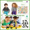 144 Pcs Dinosaur Party Favors for 12 Kids - Dino Birthday Party Supplies Include Bubble Wands, Hatching Eggs, Art Kit, Silicone Rings, Bracelets, Stickers view 4