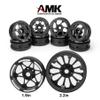 4pcs 1.9 Inch Carbon Fiber Wheels Rims Hub for 1/10 RC Crawler TRX4 TRX6 Axial SCX10 III TF2 Gmade R1 Element Enduro 1.9S DIY Car Wheel (4pcs C Wheel Rims) view 4