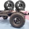 4pcs 1.9 Inch Carbon Fiber Wheels Rims Hub for 1/10 RC Crawler TRX4 TRX6 Axial SCX10 III TF2 Gmade R1 Element Enduro 1.9S DIY Car Wheel (4pcs A Wheel Rims) view 3