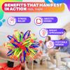 Expandable Breathing Ball for Stress Relief - From 5.5 to 10.2 inch Expandable Ball Sphere with Smooth Edges and Colorful Design - Weatherproof and Odor-Free Breathing Toy for Breathwork Exercises view 4