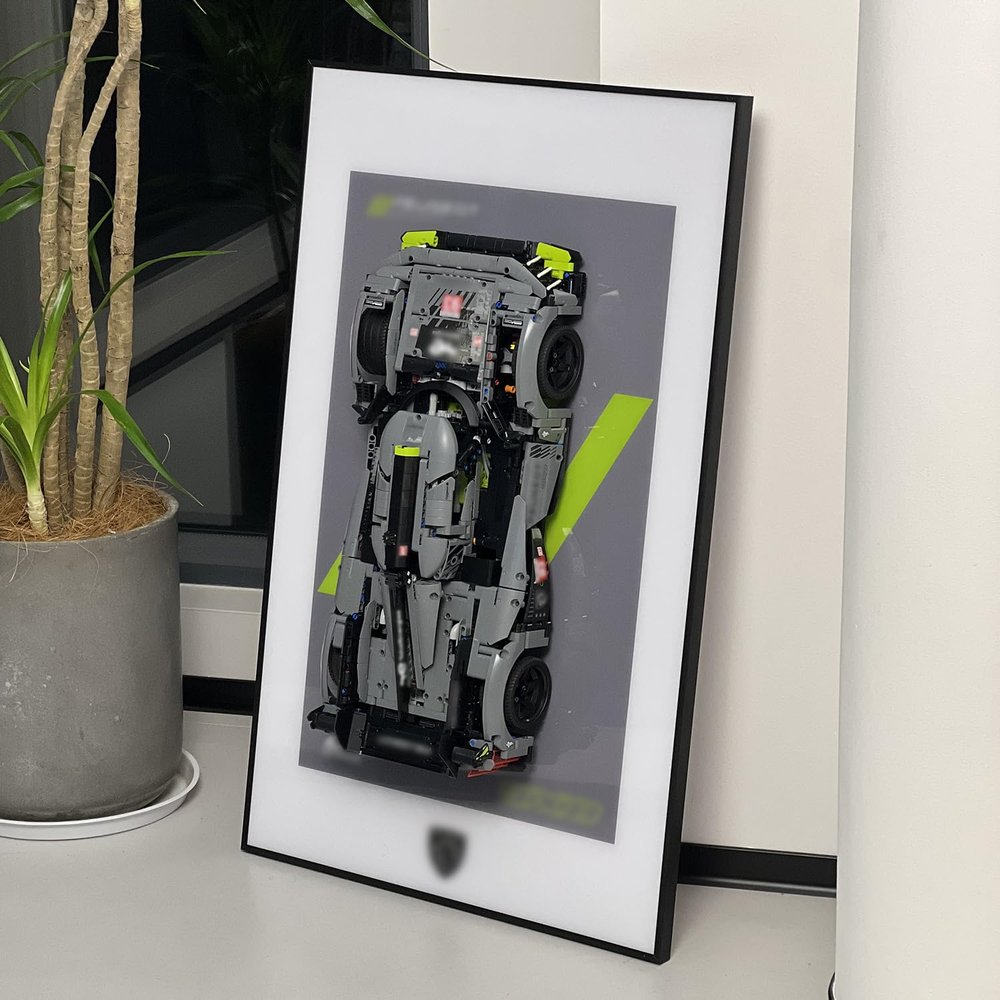 iLuane Display Wallboard for 42156, Adult Collectibles Wall Mount, Home or Office Dcor (No Car Included)