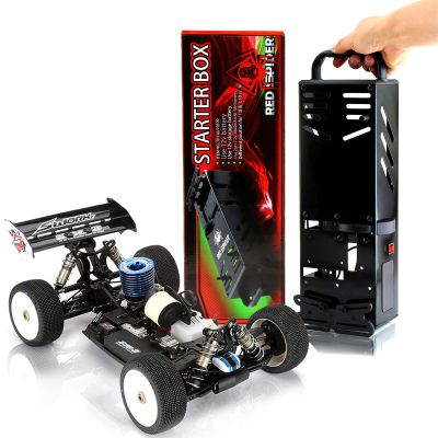 Chanmoo 1/8 RC Car Starter Box 1/10 Scale Power Box 8IGHT and 8IGHT-T Starter Box for 1/8 1/10 Buggies and Truggys and Losi RC Nitro Engine