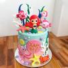 17 PCS Mermaid Cake Toppers Ocean Animals Under the Sea Cake Decorations with Ariel Model for Mermaid Under the Sea Theme Birthday Supplies (style 1) view 3