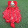 PROPSCOS 14 inch Single Kid Lion Dance Mascot Wool Toy Children Cosplay Props Activity Costume (12inch,red) view 3