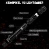 Adawlert Lightsaber Crystal Heavy Duty Dueling Saber XRGB 3.0 Smooth Swing Light Saber Motion Control 16 Sound Fonts RGB Color Changing Force FX Sword Aluminum Hilt for Adults Valentine's Day Gift view 4