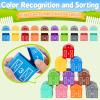 Learning Toys for 1,2,3 Year Old Toddlers, 20Pcs Farm Animals Barn Toy Montessori Counting, Matching & Sorting Fine Motor Games, Christmas Birthday Easter Gift for Baby Boys Girls Age 12-18 Months view 3
