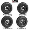 4pcs 1.9 Inch Carbon Fiber Wheels Rims Hub for 1/10 RC Crawler TRX4 TRX6 Axial SCX10 III TF2 Gmade R1 Element Enduro 1.9S DIY Car Wheel (4pcs D Wheel Rims) view 3