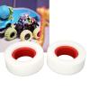banapoy 4 Pcs Dual Stage Soft Rubber Inner, 2.2 Inches RC Crawler Tire Foam Inserts, 130mm RC Wheel Tire Foam, Rock Crawler Wheel Tires for Most 1/10 1/8 Climbing Cars, SCX10 (Red) view 4