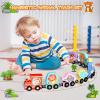 Zeoddler Toys for Toddlers, 11 Magnetic Wooden Animals Train Set, Montessori Toys for Toddlers, Preschool Learning Activities for Kids, Birthday Gifts for Boys, Girls view 2